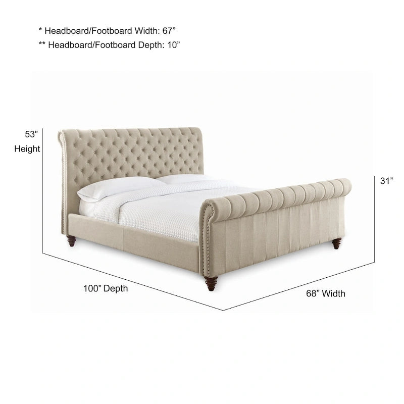 Letto trapuntato Sawyer di Steve Silver