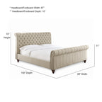 Letto trapuntato Sawyer di Steve Silver