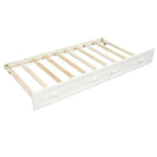 Twin Wooden Daybed with 2 drawers / Trundle Bed, Sofa Bed for Bedroom Living Room,No Box Spring Needed