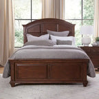 Letto a pannello arcuato in ciliegio rustico Harbor Point