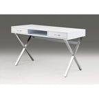 Desk with Two drawers with Medal Base
