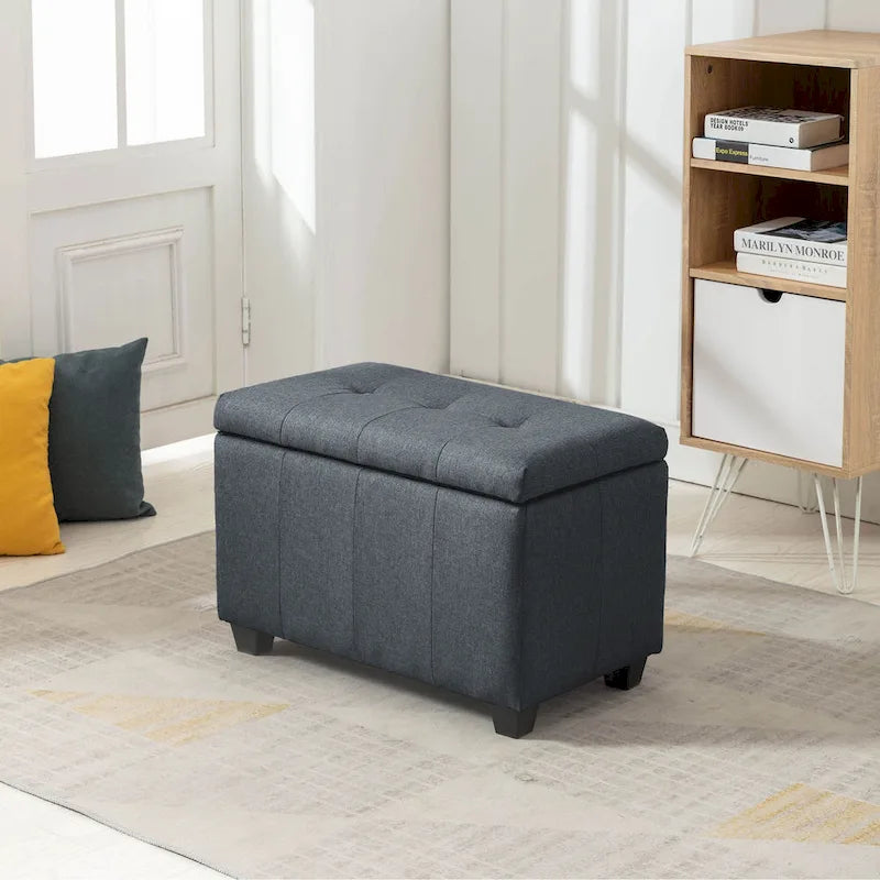 Porthos Home Vivi Fabric Flip Top Storage Bench