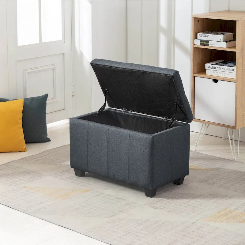 Porthos Home Vivi Fabric Flip Top Storage Bench