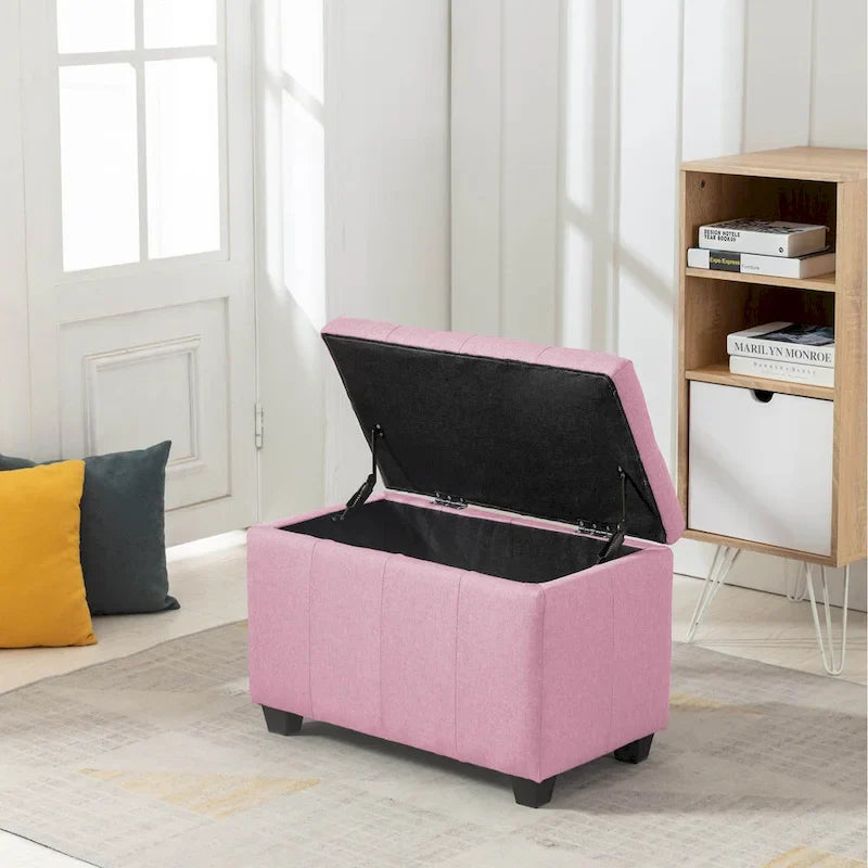 Porthos Home Vivi Fabric Flip Top Storage Bench