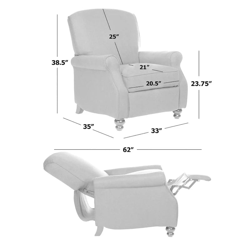 Copper Grove Jayne Push Back Recliner Chair