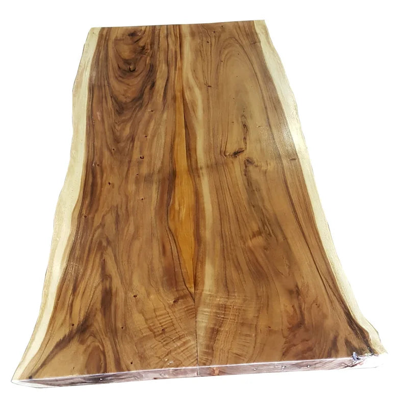 Tavolo da pranzo Chic Teak Suar con bordo vivo in lastra unica - 71 pollici (solo tavolo)