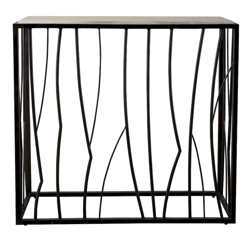 Consolle Uttermost Reed in travertino