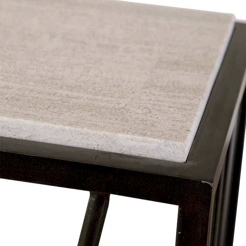 Consolle Uttermost Reed in travertino