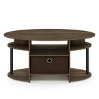 FURINNO JAYA Tavolino da caffè ovale dal design semplice