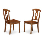 East West Furniture Table Set Consist of an Oval Table with Butterfly Leaf and Dining Chairs (Chair Seat Type Options)