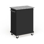 Crosley carrello/isola compatto in granito grigio con finitura nera - 18p x 31l x 35,5h