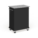 Crosley carrello/isola compatto in granito grigio con finitura nera - 18p x 31l x 35,5h