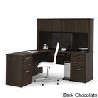 Kit scrivania workstation a L con 6 cassetti Bestar Embassy