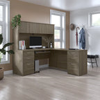 Kit scrivania workstation a L con 6 cassetti Bestar Embassy