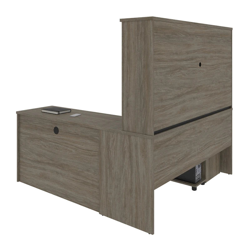Kit scrivania workstation a L con 6 cassetti Bestar Embassy