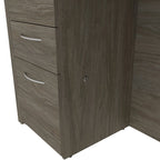 Kit scrivania workstation a L con 6 cassetti Bestar Embassy