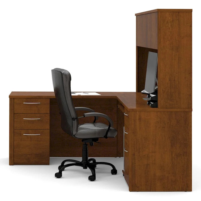 Kit scrivania workstation a L con 6 cassetti Bestar Embassy