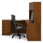 Kit scrivania workstation a L con 6 cassetti Bestar Embassy