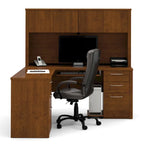 Kit scrivania workstation a L con 6 cassetti Bestar Embassy