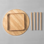Tavolo da pranzo in legno Priage by ZINUS 42 Mid-Century - Marrone