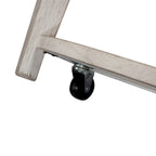 Tavolino da cocktail rotondo Heartland Antique White & Tobacco con piastrelle a soffitto