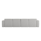 Contemporary 5 Piece Modular Sectional Sofa with Ottoman