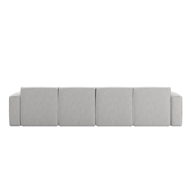 Contemporary 5 Piece Modular Sectional Sofa with Ottoman