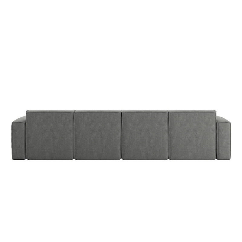 Contemporary 5 Piece Modular Sectional Sofa with Ottoman