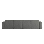 Contemporary 5 Piece Modular Sectional Sofa with Ottoman