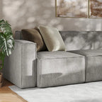 Contemporary 5 Piece Modular Sectional Sofa with Ottoman