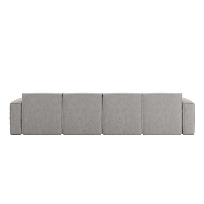Contemporary 5 Piece Modular Sectional Sofa with Ottoman