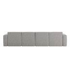 Contemporary 5 Piece Modular Sectional Sofa with Ottoman