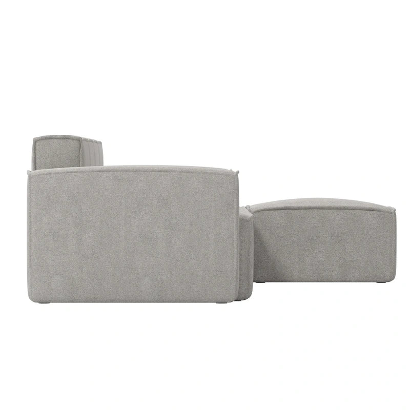 Contemporary 5 Piece Modular Sectional Sofa with Ottoman