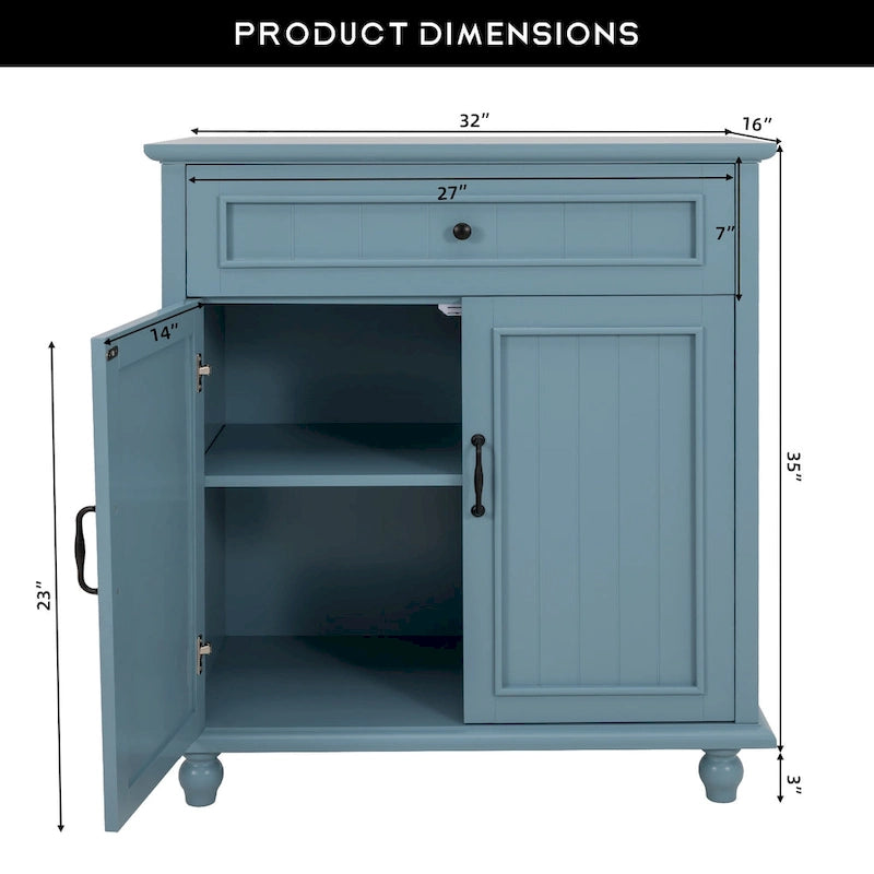 Sideboard Buffet Cabinet Storage Kitchen Cabinet with Drawers Door Console Table