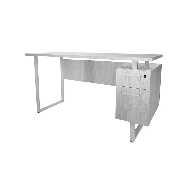 Modern Office Desk, Computer Desk, Workstation with Storage Drawers