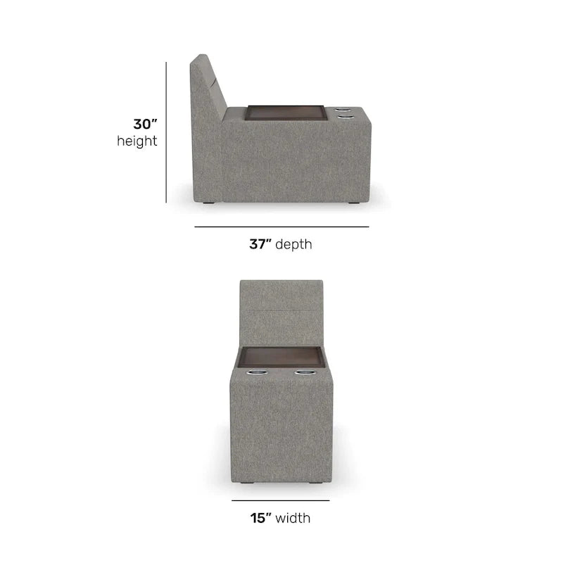 Flex Storage Smart Hub for Flex Sectional - 15 x 30 x 37