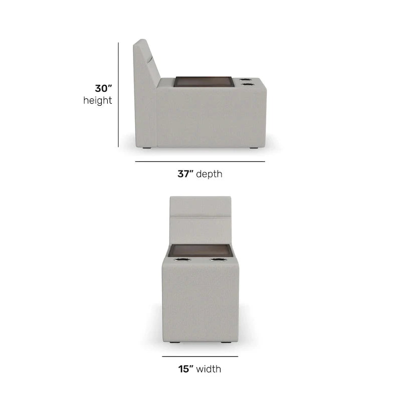Flex Storage Smart Hub for Flex Sectional - 15 x 30 x 37