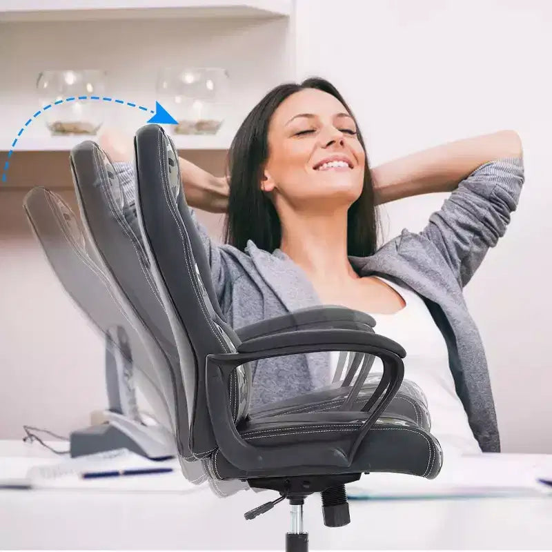 FDW Sedia da Ufficio Sedia da Gaming per PC Sedia da Scrivania Economica in Pelle PU Sedia da Computer Direzionale con Supporto Lombare per Donne e Uomini