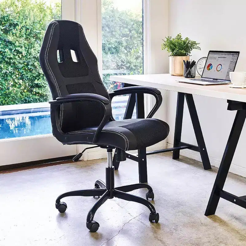 FDW Sedia da Ufficio Sedia da Gaming per PC Sedia da Scrivania Economica in Pelle PU Sedia da Computer Direzionale con Supporto Lombare per Donne e Uomini