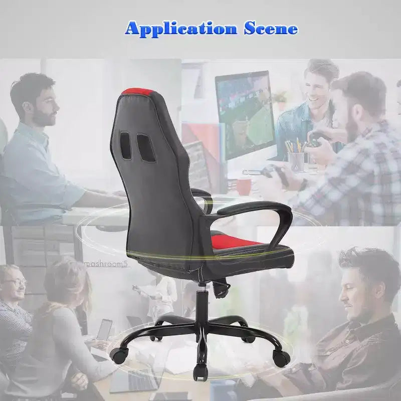 FDW Sedia da Ufficio Sedia da Gaming per PC Sedia da Scrivania Economica in Pelle PU Sedia da Computer Direzionale con Supporto Lombare per Donne e Uomini