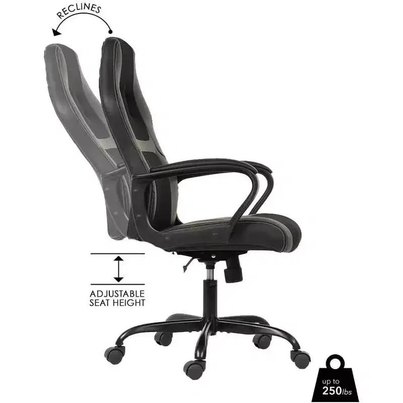 FDW Sedia da Ufficio Sedia da Gaming per PC Sedia da Scrivania Economica in Pelle PU Sedia da Computer Direzionale con Supporto Lombare per Donne e Uomini