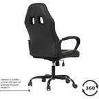 FDW Sedia da Ufficio Sedia da Gaming per PC Sedia da Scrivania Economica in Pelle PU Sedia da Computer Direzionale con Supporto Lombare per Donne e Uomini