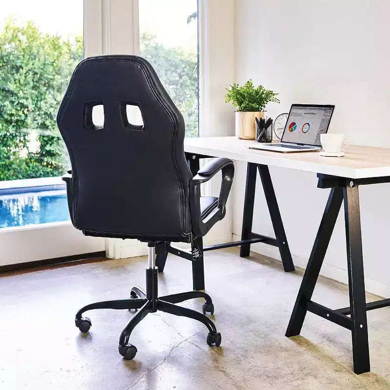 FDW Sedia da Ufficio Sedia da Gaming per PC Sedia da Scrivania Economica in Pelle PU Sedia da Computer Direzionale con Supporto Lombare per Donne e Uomini