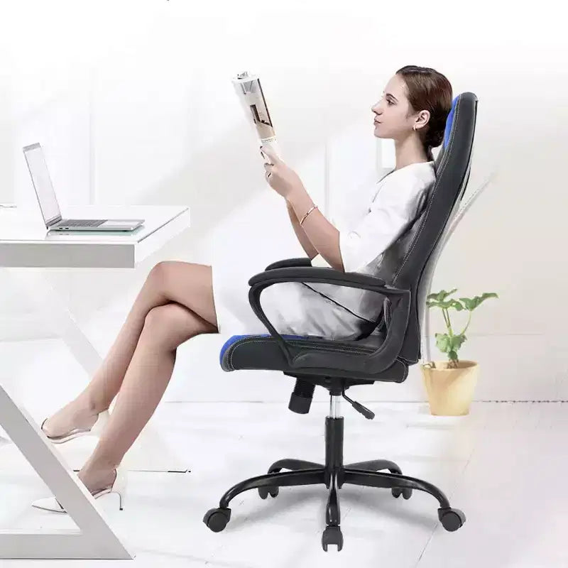 FDW Sedia da Ufficio Sedia da Gaming per PC Sedia da Scrivania Economica in Pelle PU Sedia da Computer Direzionale con Supporto Lombare per Donne e Uomini