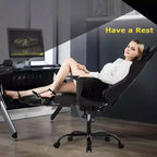 FDW PC Gaming Chair Desk Chair Office Chair Executive High Back PU Leather Racing Computer Chair with Lumbar Support Footrest