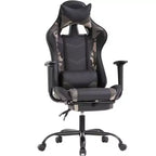 FDW PC Gaming Chair Desk Chair Office Chair Executive High Back PU Leather Racing Computer Chair with Lumbar Support Footrest
