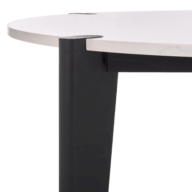 SAFAVIEH Couture Sarma Marble Top Round Coffee Table - 40 In. W x 40 In. D x 16 In. H - 40W x 40D x 16H