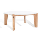 SAFAVIEH Couture Sarma Marble Top Round Coffee Table - 40 In. W x 40 In. D x 16 In. H - 40W x 40D x 16H