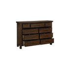 Salma 5 Piece Brown Modern Storage Sleigh Platform Bedroom Set