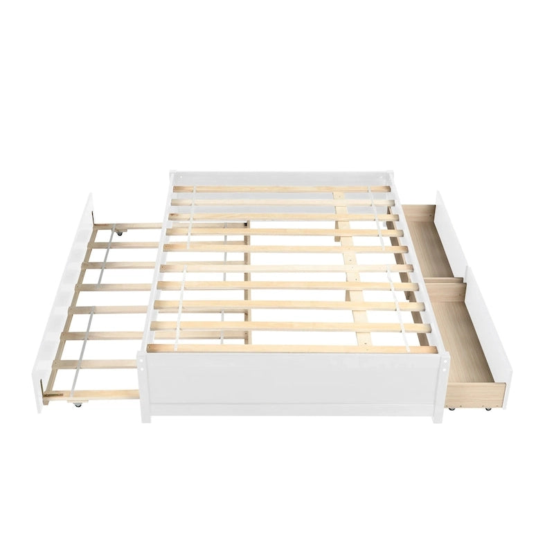 Letto matrimoniale con due cassetti